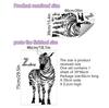 African Zebra Pattern Self-Adhesive Wall Sticker for Home Décor - Bedroom & Living Room Decoration