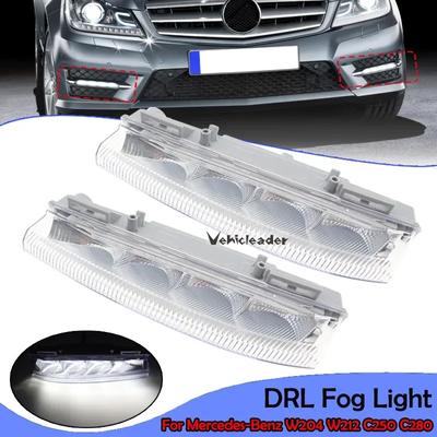 Auto Vorne Links und Rechts LED DRL Tagfahrlicht Lampe Nebel Licht Signal Birne 12V Für Mercedes-Benz W204 W212 C250 C280 C350 E350
