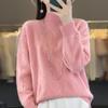 Women Sweater 100% Wool MODERN NEW SAGA Turtleneck Knit Pullover Thick Winter Jumpers Female Knit Tops