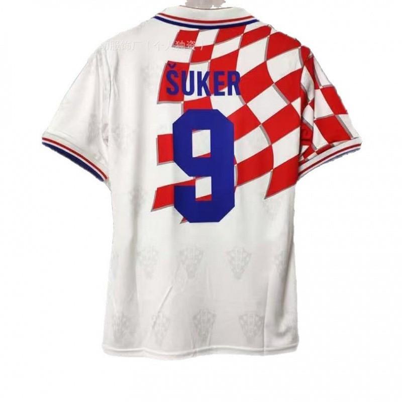 Vintage National Team Retro Football Jerseys 02 Brazil 06 France Argentina Portugal Croatia Printed Numbers Cycling