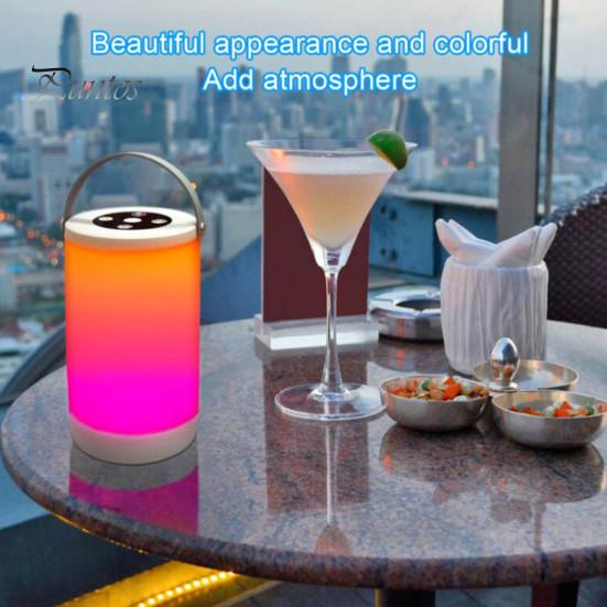RGB Table Lamp AMZ LED Night Brightness Adjustable Memory Function Fingertip Control Symphony Mode Rechargeable Color Change Light Hanging Lantern