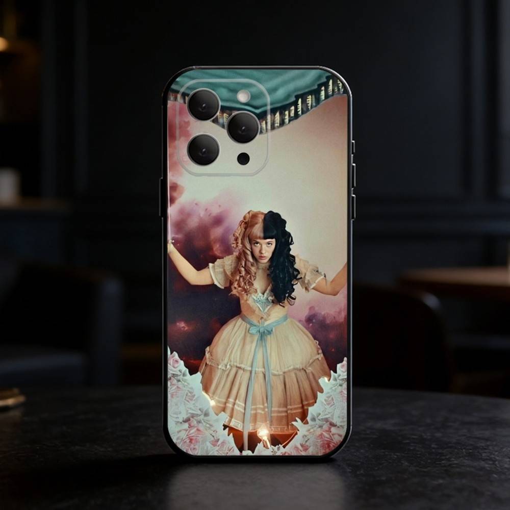Girl Singer M-Melanie Martinez Phone Case For iPhone 17,16,15,14,13,12,11 Plus,Pro Max,SE4Soft Silicone Black Cover iPhone13