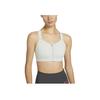Nike Alpha Solid Color Zip-Up Sports Underwear Women Underwear Gray DD0437-034