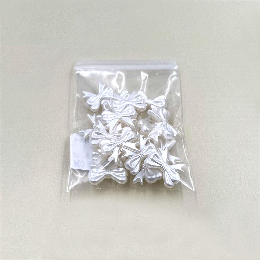 ABS Imitationspärla Rosett Med Perforerade Pärlor Med Hål DIY Handgjord Halsband Örhängen Smyckestillverkningsmaterial Tillbehör