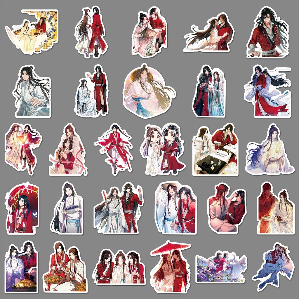 Heaven Official's Blessing: 58 Waterproof Stickers - Xie Lian & Hua Cheng Decor