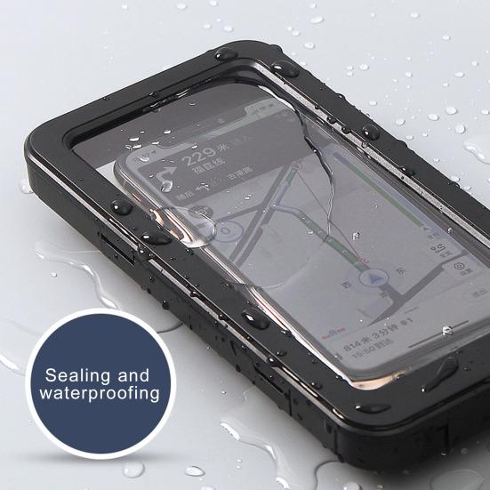 Magnetic Bike Phone Holder with Waterproof Design Touch Screen Friendly Stable Mount for