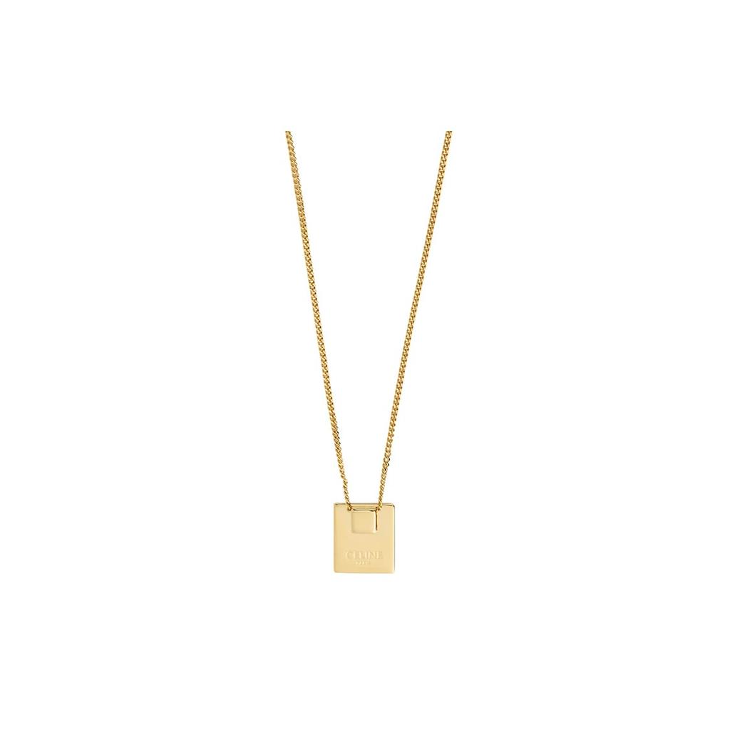 Celine Alphabet L Necklace In Brass With Gold Finish 46N0L6BRA-35OR