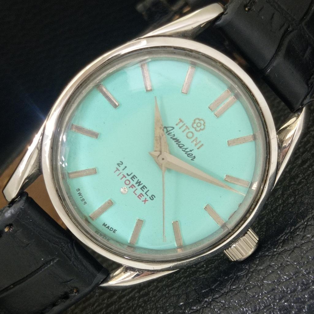 

TITONI AIRMASTER TITOFLEX VINTAGE HAND-WINDING SWISS MENS WATCH a703220-1 R213a-a703220