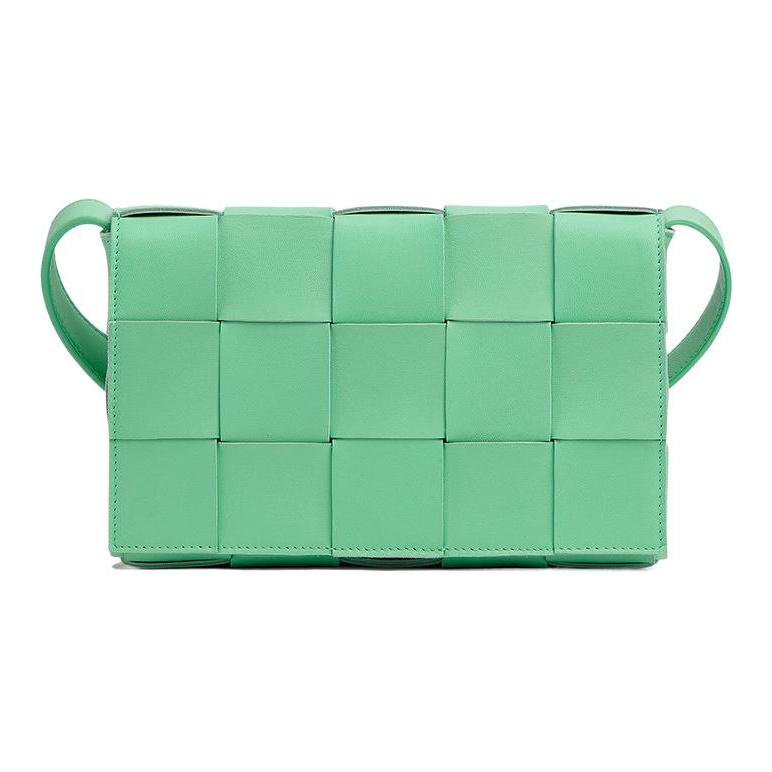 Bottega Veneta Cassette Bag Fountain/Silver Women Bags Blue 578004-VMAY1-3801