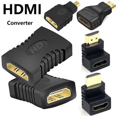 1 PC 1080P Mini Micro 270° Conversor de Ângulo HDMI Macho para Fêmea Cabo Adaptador Direto Adaptador Fêmea Compatível com HDMI