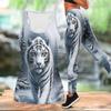 The Majestic Tiger Pattern Print Yoga Outfit for Women Fashion Workout Leggings Fitness Sports Casual Yoga Set Sports Suit