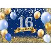 Sparkling Diamond Theme 16th Birthday Party Banner Shooting Background, Sweet Pink Balloon Banner Photography Studio Background20