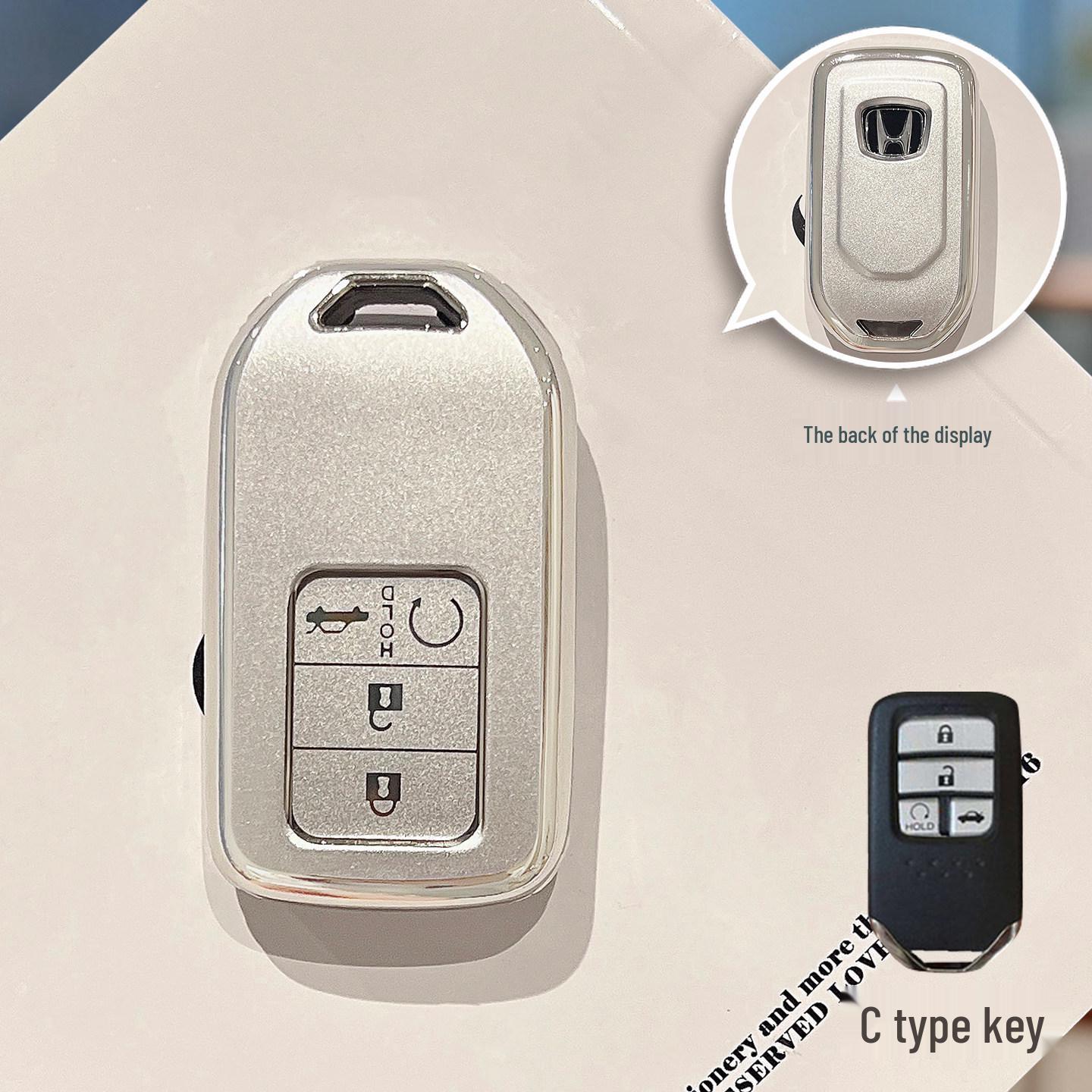 

Honda Key Case for 10th Gen Civic, Accord, CRV, Vezel, HR-V, Crown, Road Style, and Lingpai.