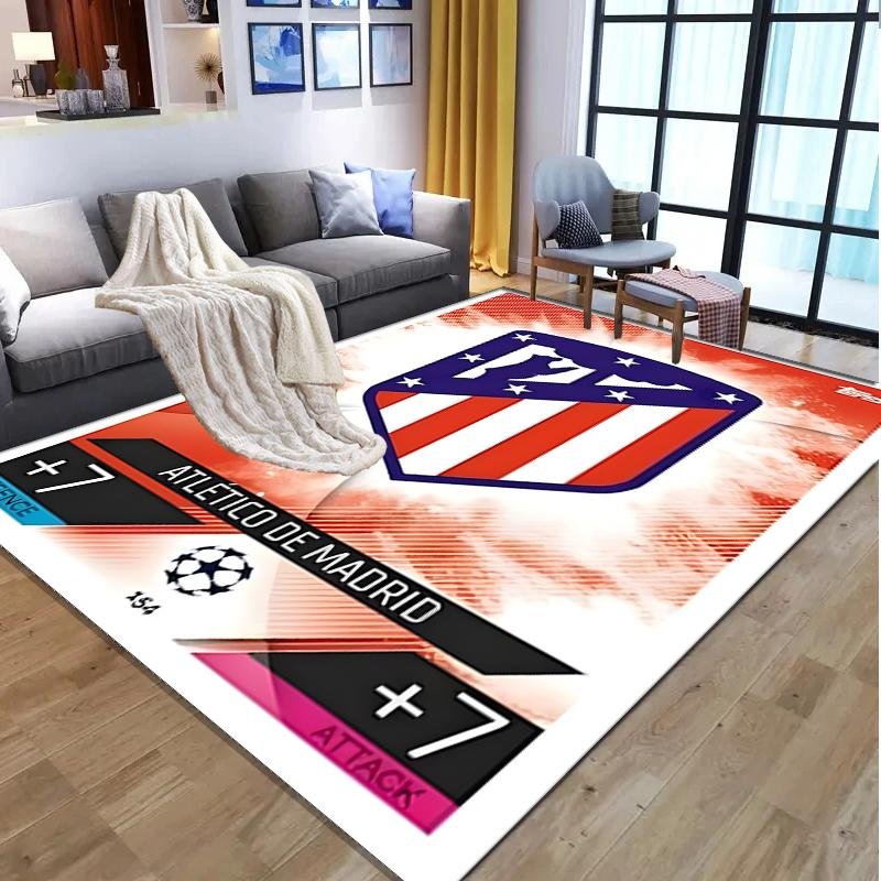 Football Club Pattern Rug, Indoor/Outdoor Mat, for Picnic, Gameroom, Bedroom, Office, Living Room, Home Decor Carpet, Birthday Gift