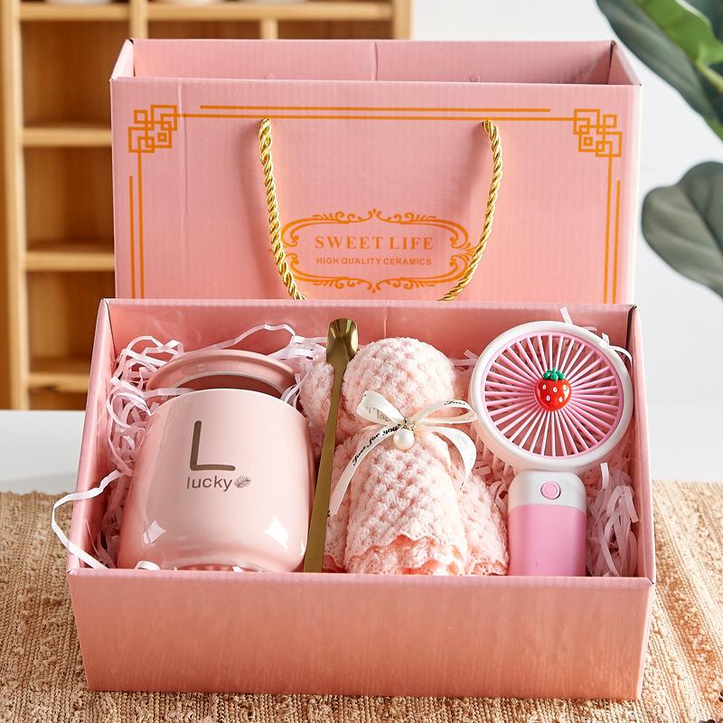 Ceramic 55° Temperature-Control Mug Set with Lid & Gift Box