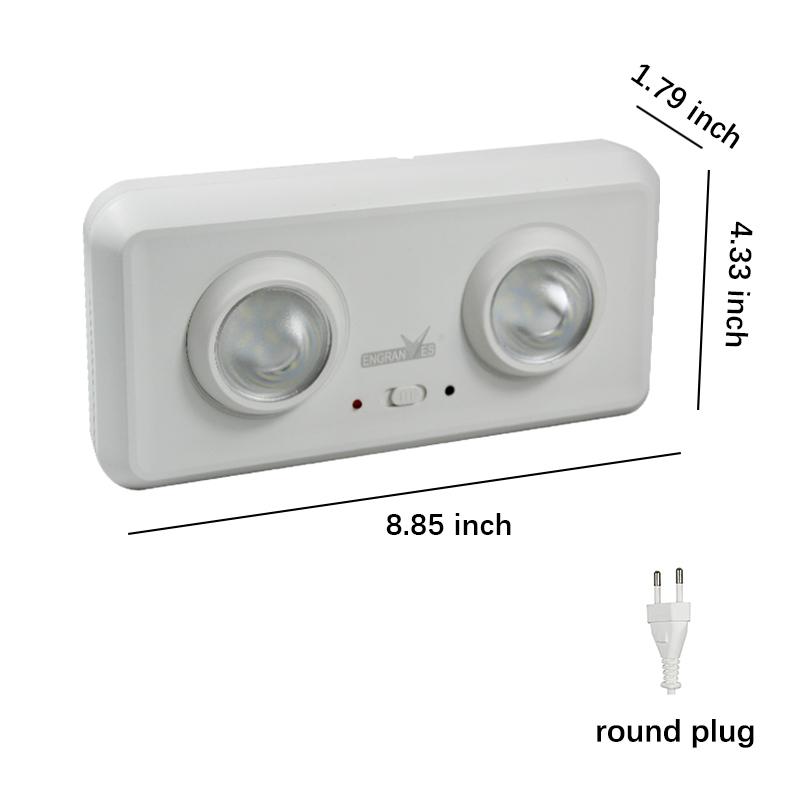 

Аварийный светильник с двумя регулируемыми светодиодными лампами, настенный, с резервным питанием от батареи, эвакуационный светильник, ручной фонарь для пожаротушения