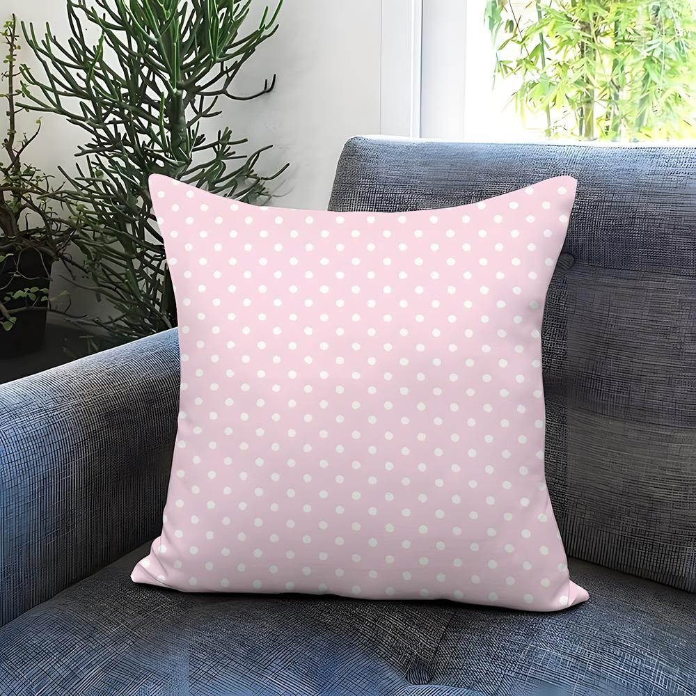 Dot pattern Cushion Cover Comfortable Reversible Pillow Cover Ideal for Car Sofa Bedroom  Beyond