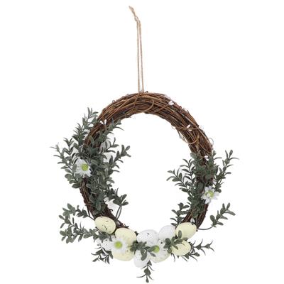 Artificial Easter Wreath Innovative High Simulation Exquisite Easter Egg Wreath for Front Door for Easter Wedding