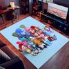 1pc Rainbow Ruby Print Area Rug - Soft,Washable Non-Slip Indoor Mat for Office Chairs,Living Room,Home Office Decorative Rug