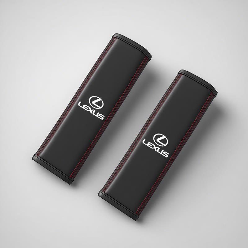 

Car Seat Belt Cushion Safety Belt Leather Shoulder Protector Pad For Lexus F SPORT ES UX 300e GS GX IS LS LX LBX NX RX 350h 450h