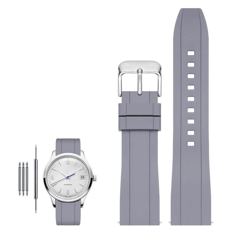 High quality fluororubber strap for Tissot Rado Rolex Tudor Jaeger series watchband quick release silicone watch strap 20mm