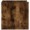 Nightstand Smoked Oak 45x50x50 cm Engineered Wood