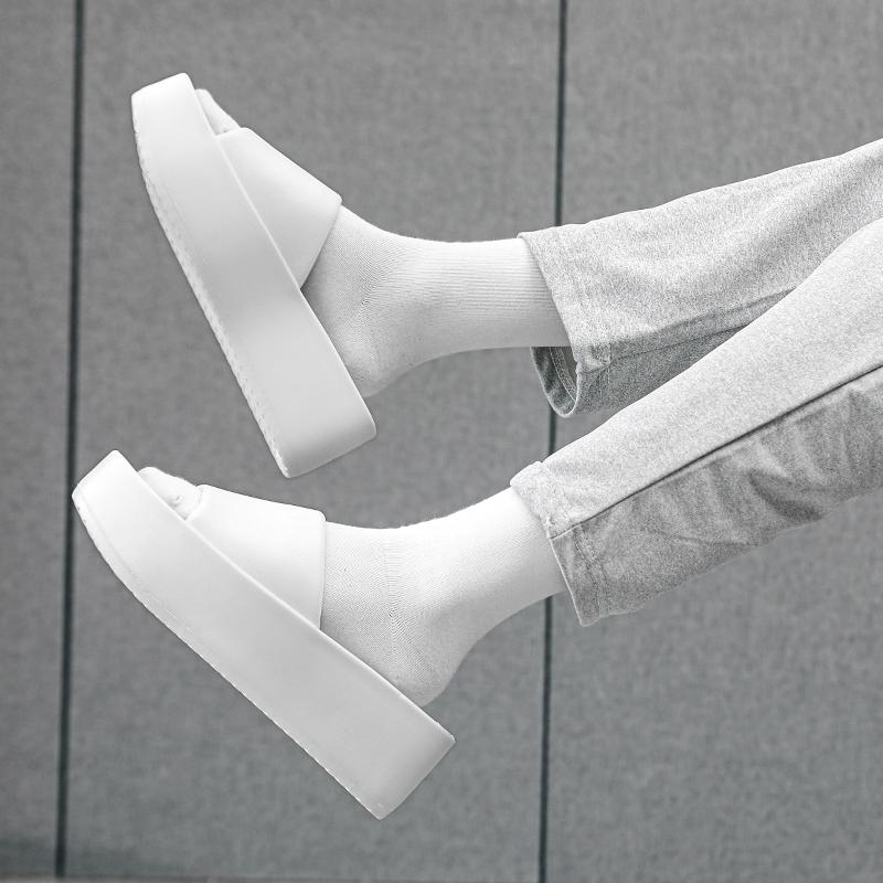 EVA Ladies Beach Slippers Thick Bottom 6CM Soft Comfortable Anti-Slip Odor-Resistant Home Wear Outdoor Sandals EVA Cloud