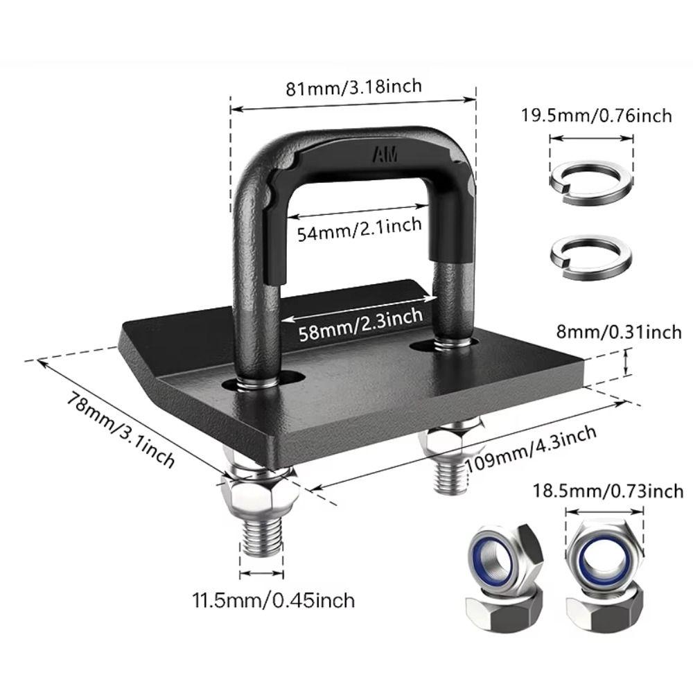 Carbon Stee Anti Rattle Clamp Durable Stabilizer Trailer  Tightener  American Square Mouth Traile