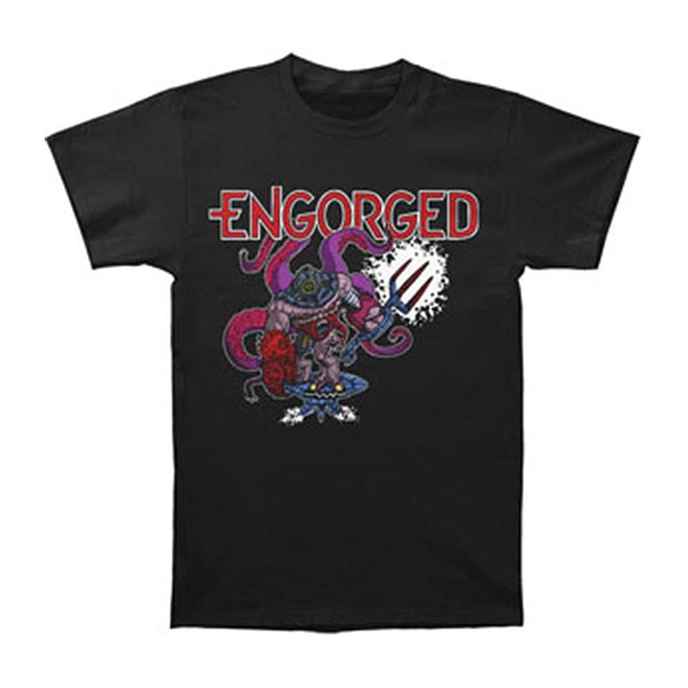 Men s Engorged Strikeforce Cthulu T-shirt Small Black S