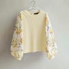 ZANZEA Women Casual Floral Print Splice Long Sleeve Round Neck Loose Blouse