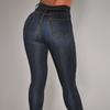 IELGY Blugi Pantaloni dama marime mari nasturi talie inalta pantaloni stretch slim picioare