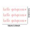 3Pc/Sheet  Transparent Passenger Princess Hello Beautiful Hello Gorgeous Rearview Mirror Decal Car Ornament Car Mirror Sticker