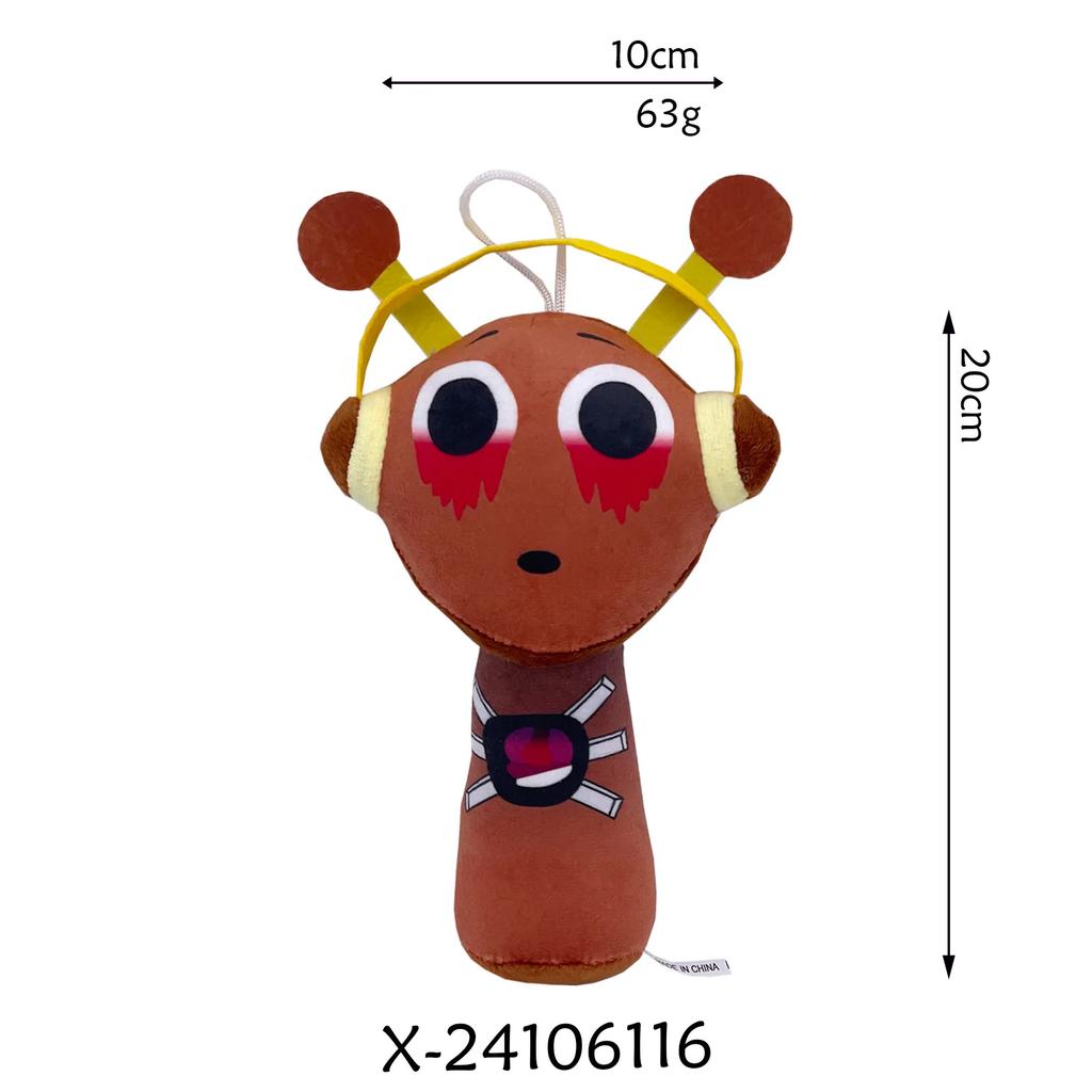 Non-Toxic Sprunki Plush Toy Mr Fun Computer Sprunki Plushie Soft Toy Horror Games Cartoon Pillow Stuffed Doll Christmas For Birthday Gifts