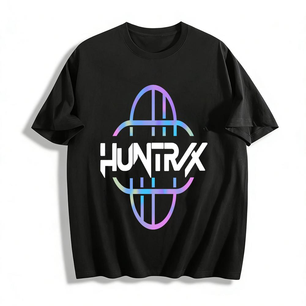

Gradient UFO Print Casual T-Shirt Unisex Loose Breathable Top For Daily Wear Pure cotton T-shirt 6XL