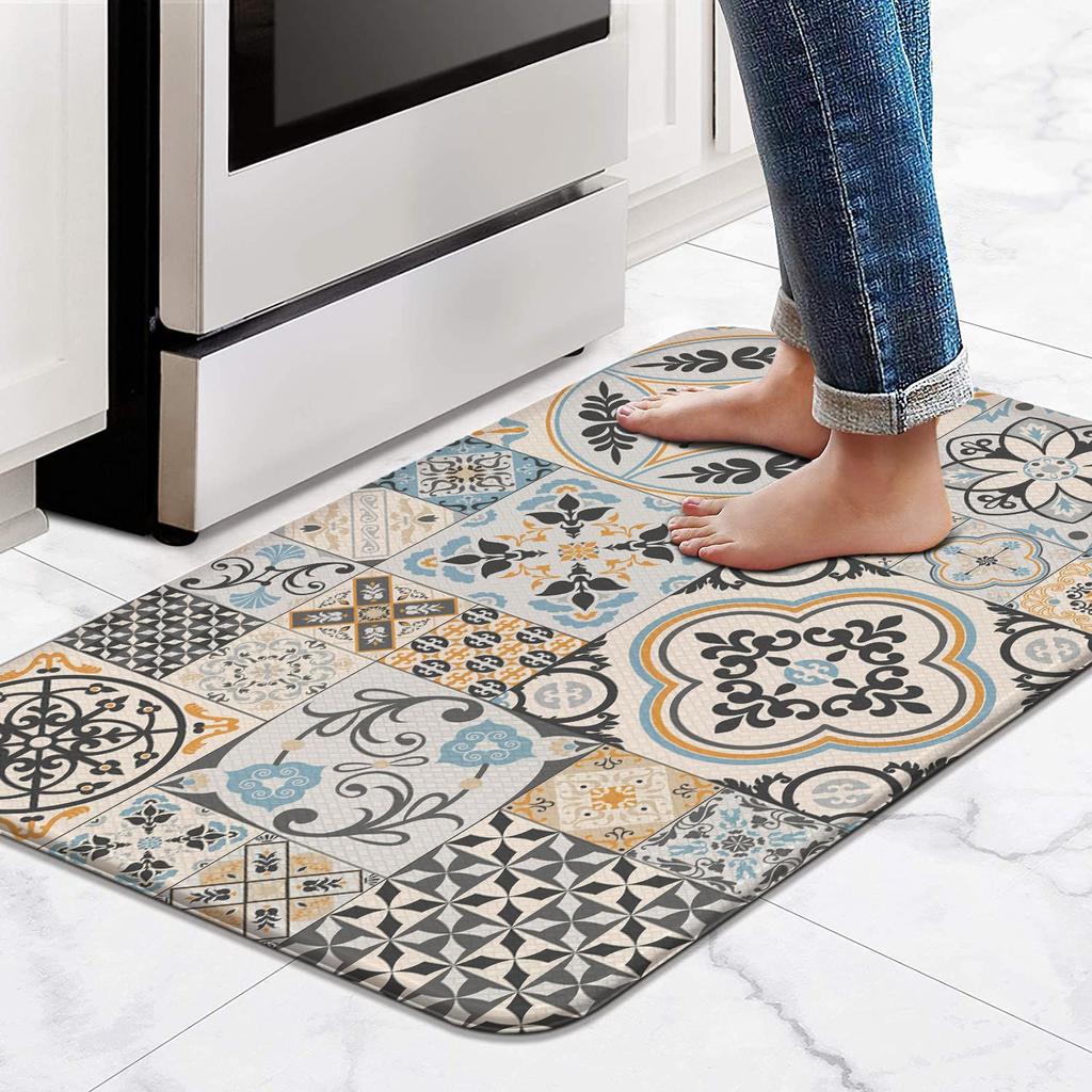 Kitchen Floor Mats Are Non-slip, Oil-proof, Waterproof, No-wash Wipeable Floor Mats, Household Light Luxury Door Dirt-resistant Carpets