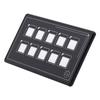 Car Universal 10P Membrane Control Switch Panel with Backlight Module LED Touch Electronic Accessories USB Cable Built