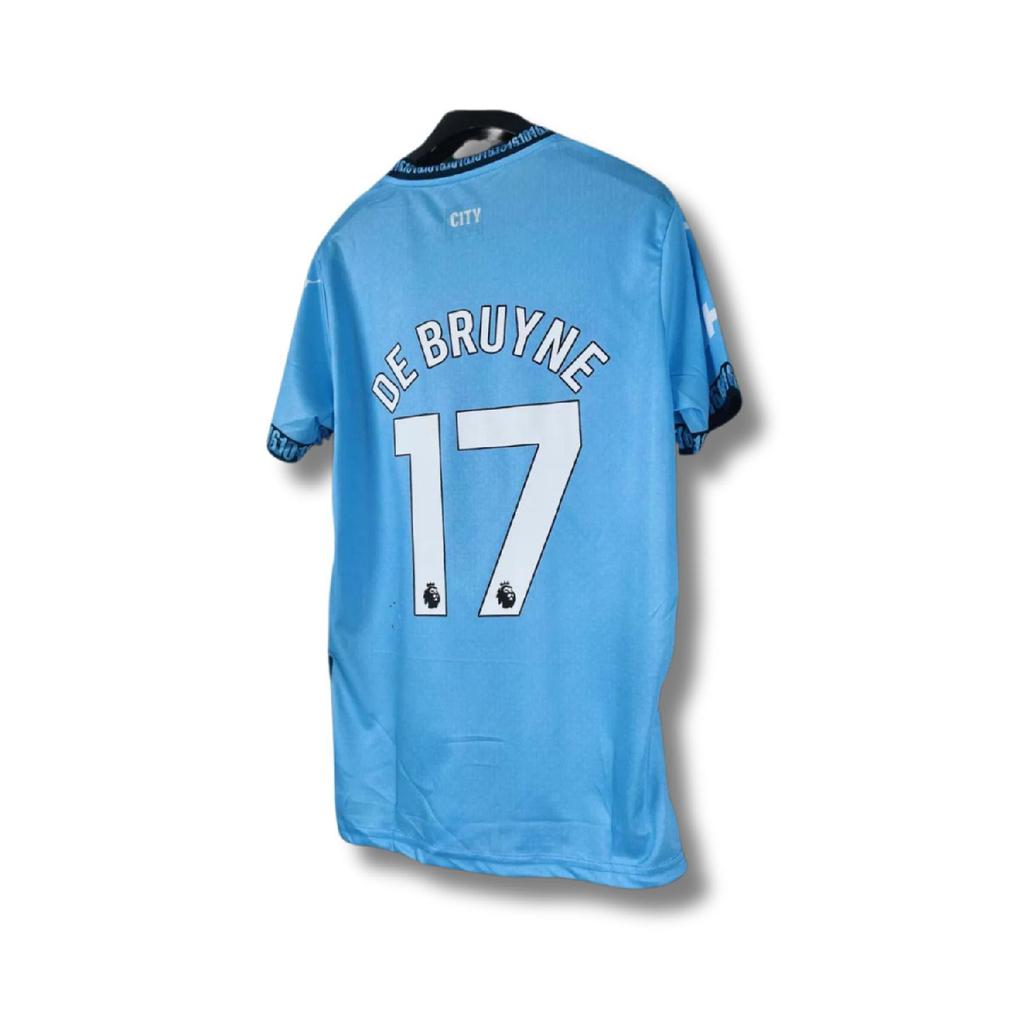 M. City 2024/25 New Season De Bruyne Blue Adult Jersey