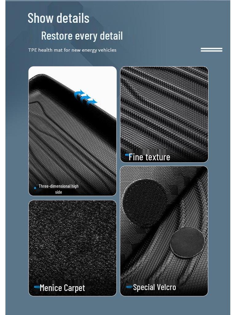 Custom-Fit TPE Floor Mats for Toyota Land Cruiser LC300 (2022 Model)