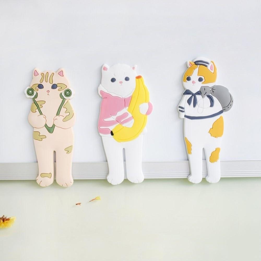 New Multifunctional Cat Hook Bendable Removable Key Holder Towel Hanger Fridge