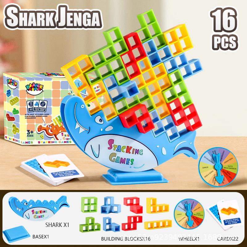 16-64pc Stacking Balance Blocks board games for party gathering prop Desktop Parent Child Interaction game toys birthday gifts