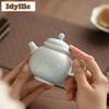 150ml Kiln Fambe Crystal Glaze Teapot Retro Tea Infuser Pot Tea Brewing Kettle With Ball Hole Tea Ceremony Decoration Supplies