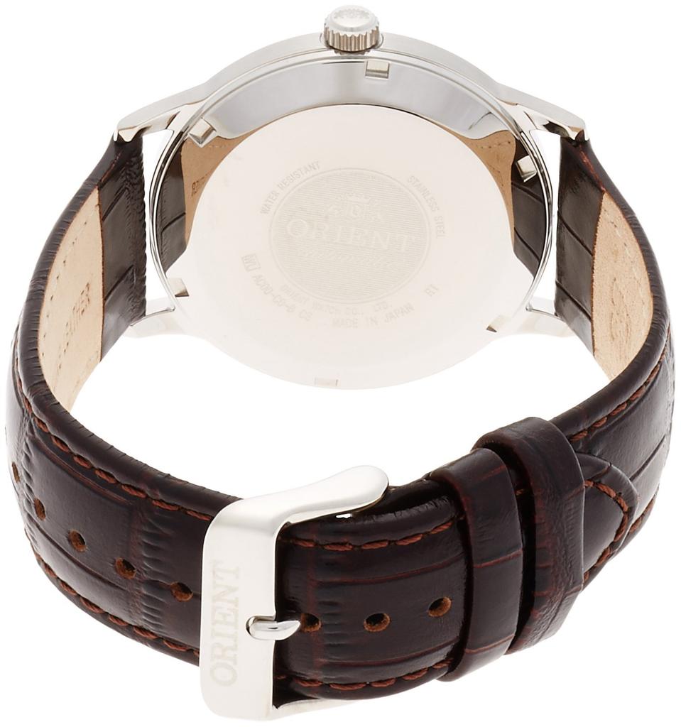 Orient Bambino Automatic Watch, Mechanical, Made in Japan, with Japanese Manufacturer's Warranty, SAC00005W0, Men's, White, Silver