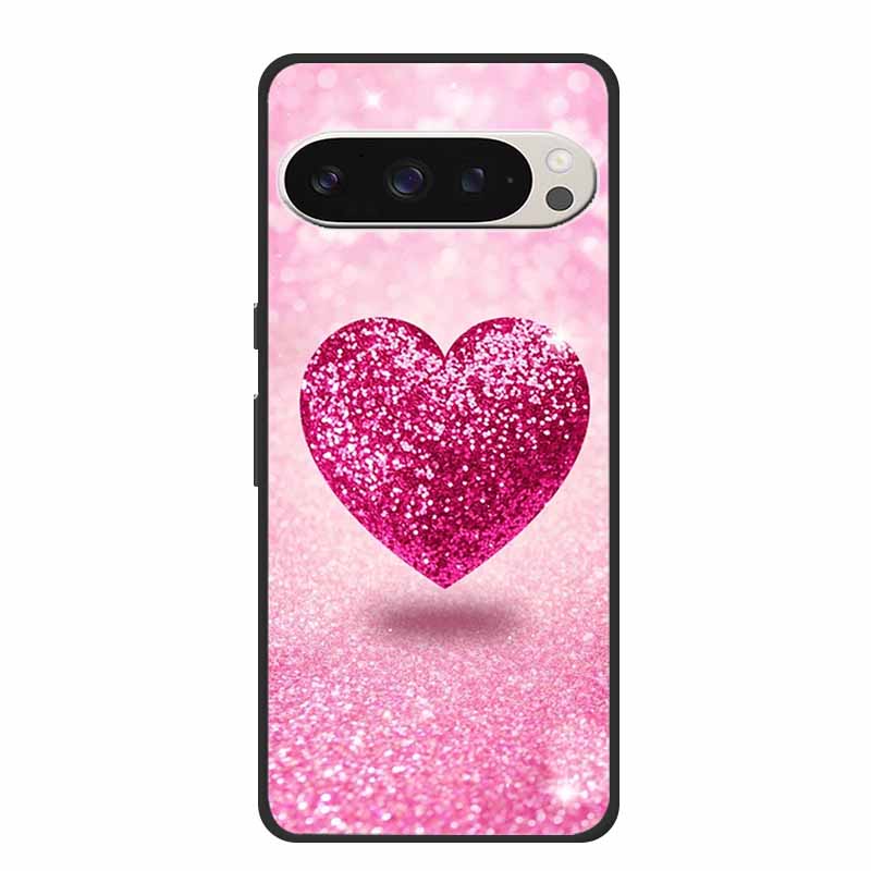 Für Google Pixel 9 5G Hülle Luxus TPU Weiches Silikon Handyhüllen für Google Pixel 9 Pro Pixel9 Cartoon Süße Stoßstangenabdeckung Fundas