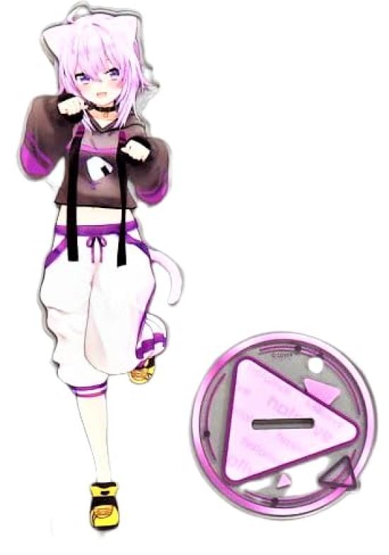 Hololive Nekomata Okayu Acrylic Stand 3D Height 22cm Official Goods Approx.