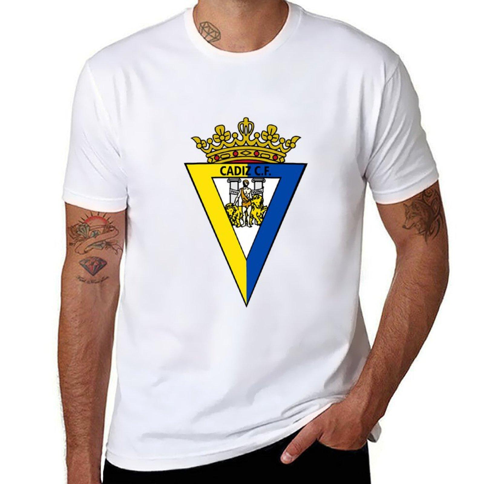 

Cadiz cf T-Shirt summer clothes Clothing blue archive mens clothing 3XL