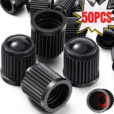 Tampas de Válvula de Carro Universais Plástico Roda Pneu Haste de Ar Cobertura Preto Vermelho Azul Poeira Tampas de Válvula de Pneu para Carro Motocicletas Bicicleta