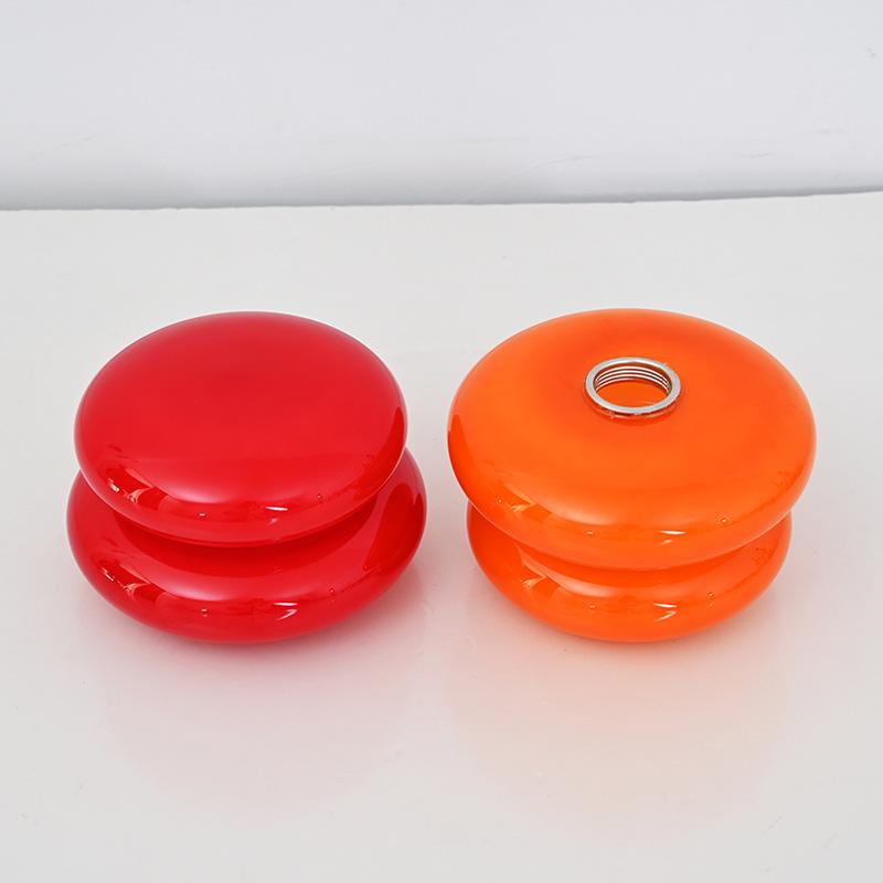 Table Lamp Glass Double Layer Tart Antique Mushroom Bedside Table Lamp Night Light Ambient Table Lamps