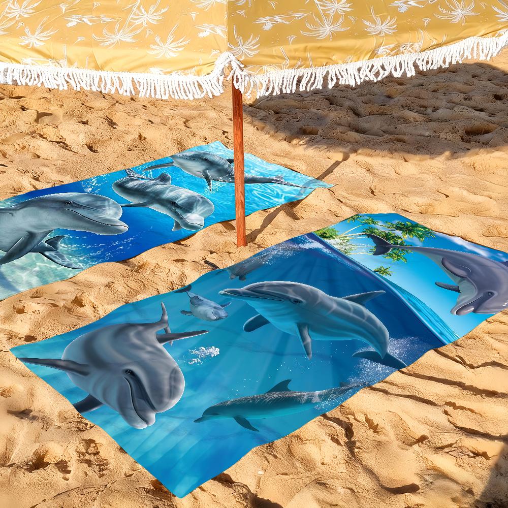 Dolphin Towel Quick Drying Beach Towels Are Suitable For Swimming Pools Camping Yoga And The Gym
