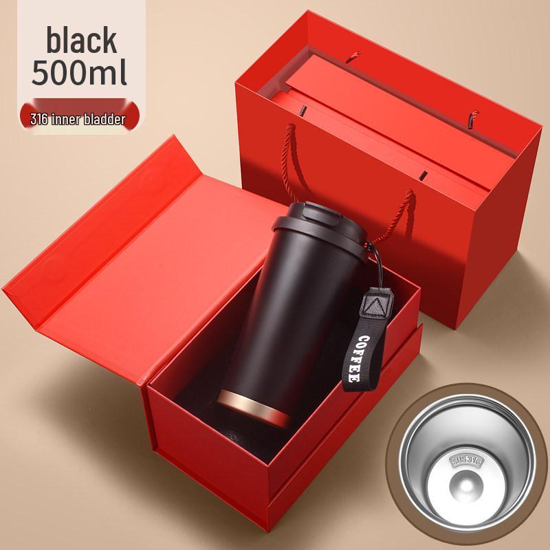 Custom Logo Stainless Steel Insulated Coffee Cup - Corporate Meeting Souvenir & Business Gift