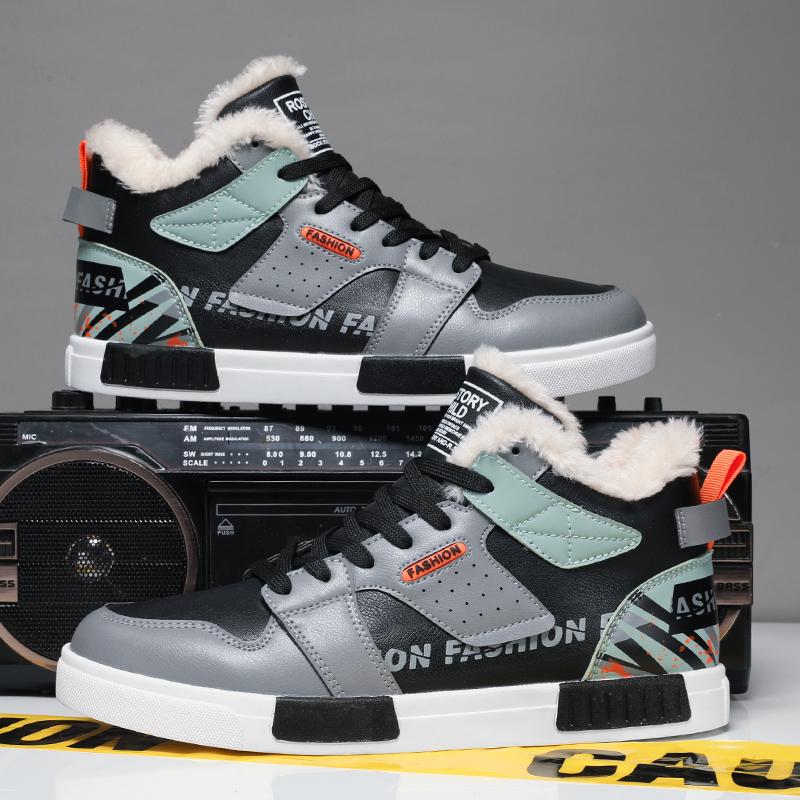 Original Winter Warm Men Plus Snow Sneaker Big Size 47 Slip Soft Sports Casual Outdoor Men Sneakers Cotton Walking Men Shoes